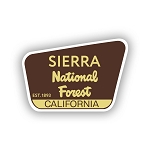 Sierra National Forest  Sticker (Peel N'Stick)